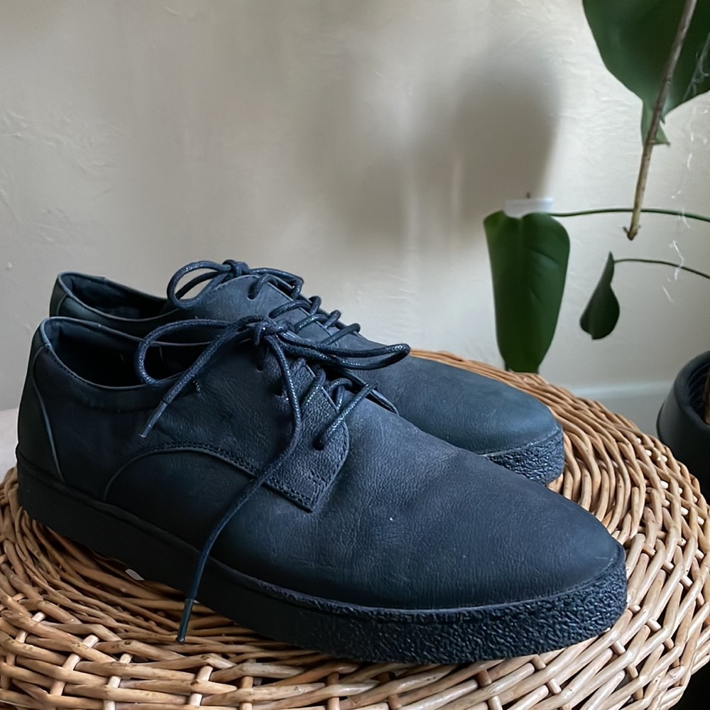 Clarks Lilia Lola nubuck ortholite insole black leather lace up sneakers